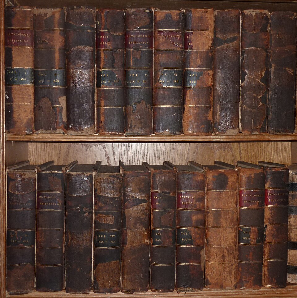 The Encyclopaedia Britannica's multi-volume sets were symbols of authoritative knowledge—and the standard against which Wikipedia would soon be measured.